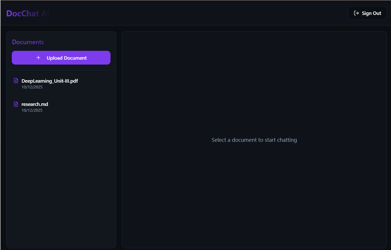 DocChat AI preview 1