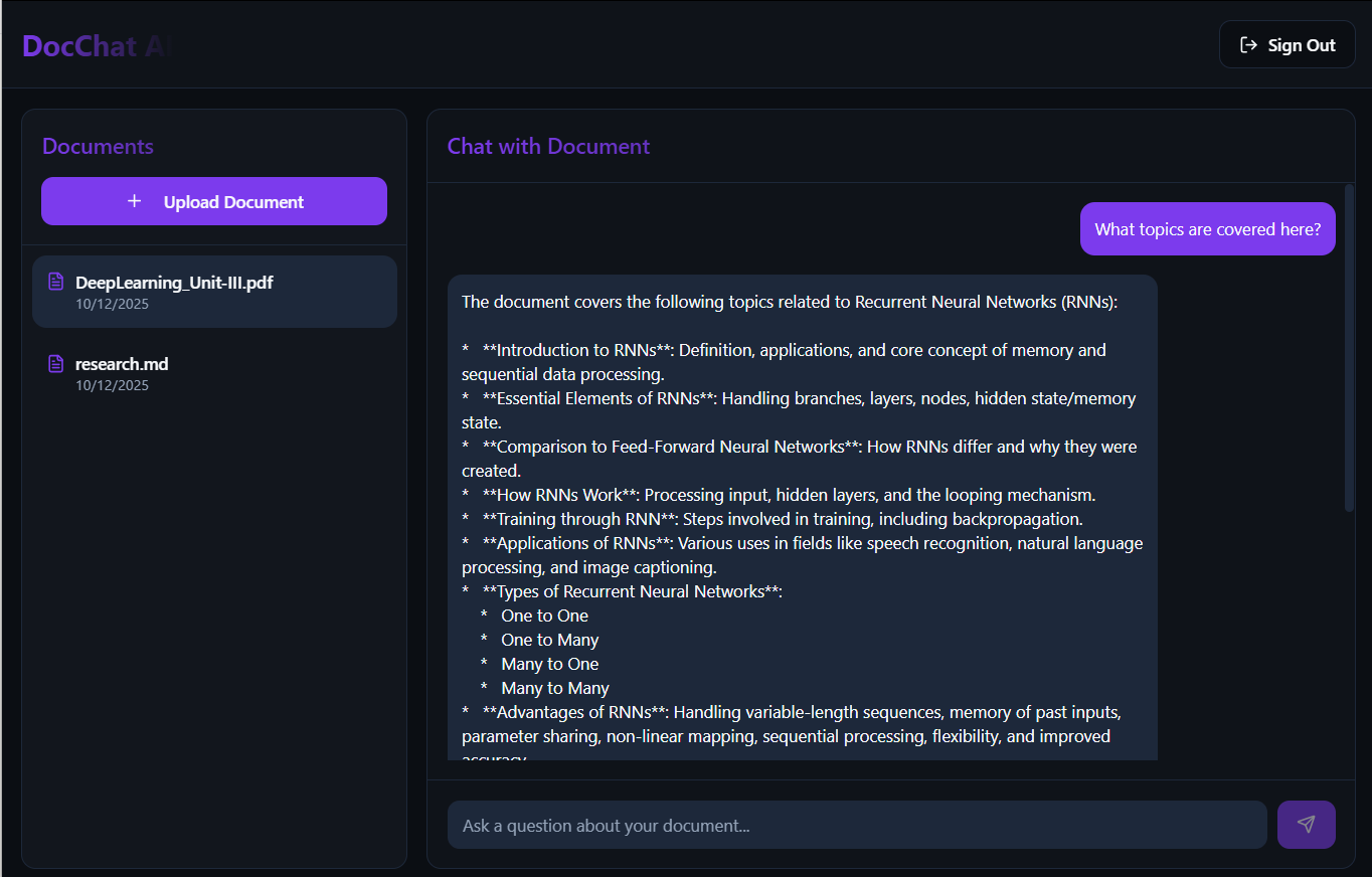 DocChat AI preview 3